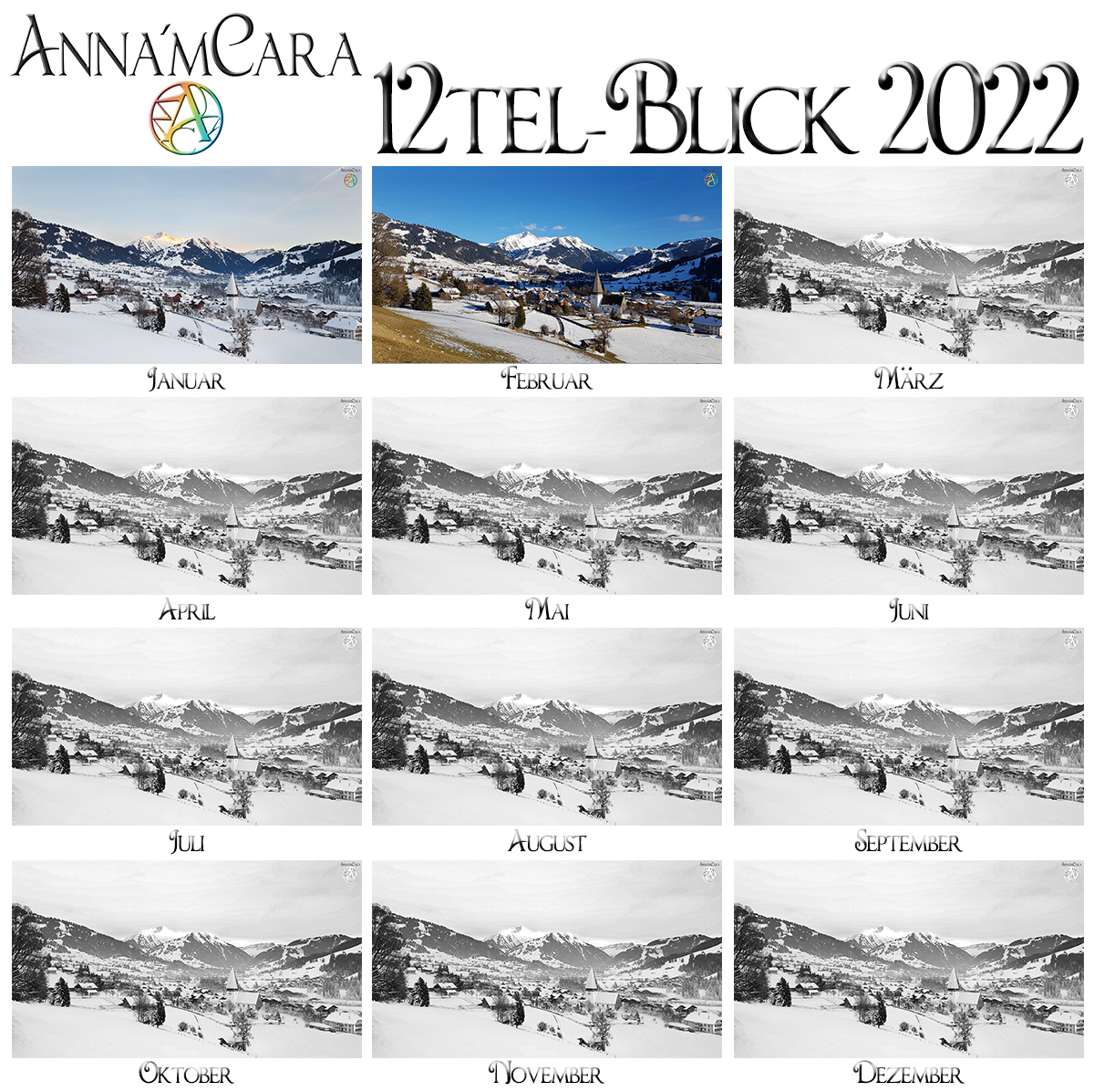 Anna'mCara-Blog - 12tel-Blick - Jahresblick - Gstaad - Februar