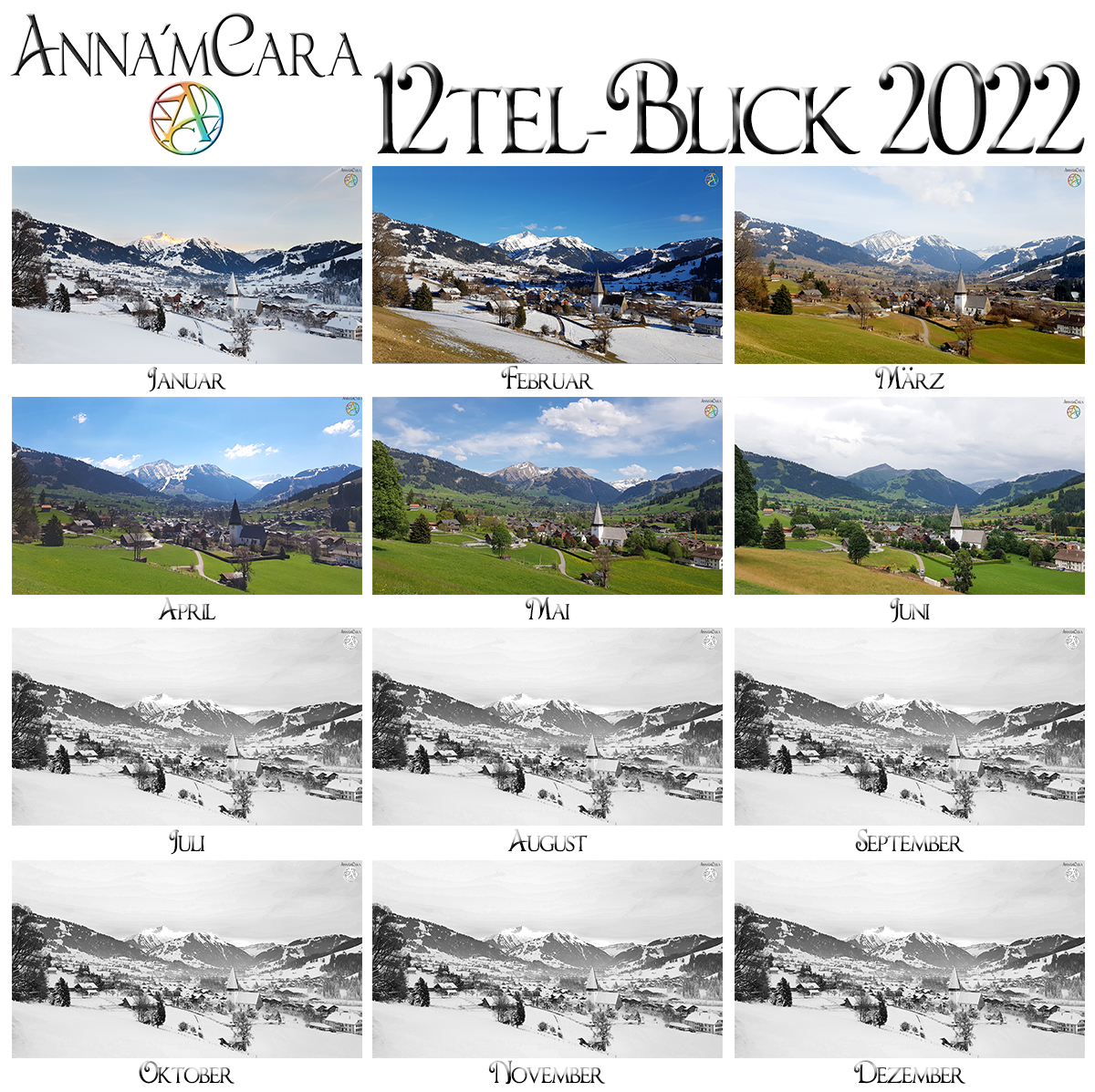 Anna'mCara-Blog - 12tel-Blick - Jahresblick - Gstaad - Juni