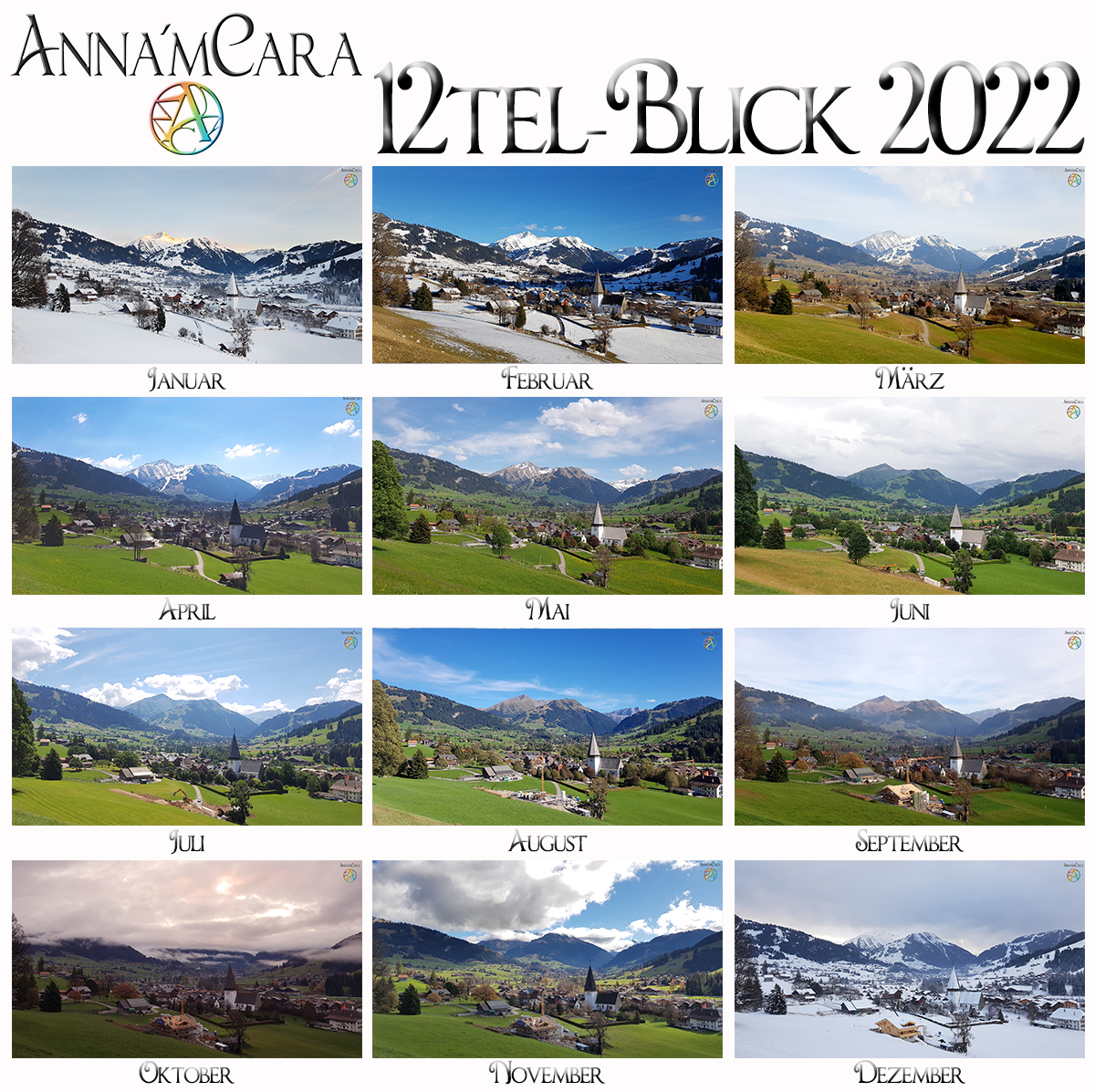 Anna'mCara-Blog - 12tel-Blick - Jahresblick - Gstaad - Dezember