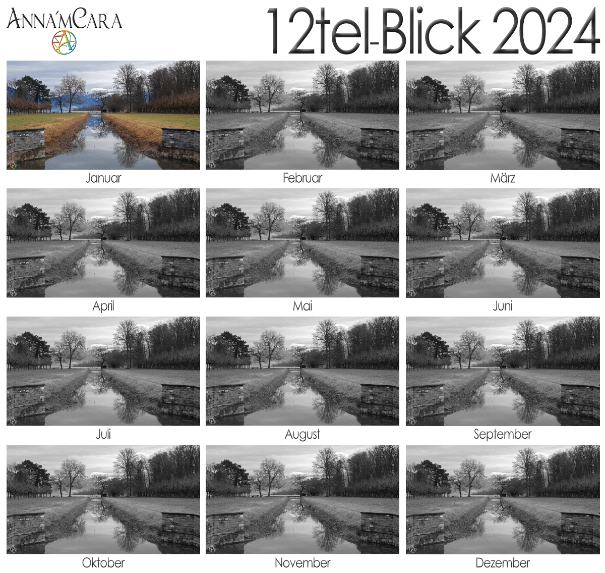 Anna'mCara-Blog - 12tel-Blick - Jahresüberblick - Seezufluss nah - Januar 2024