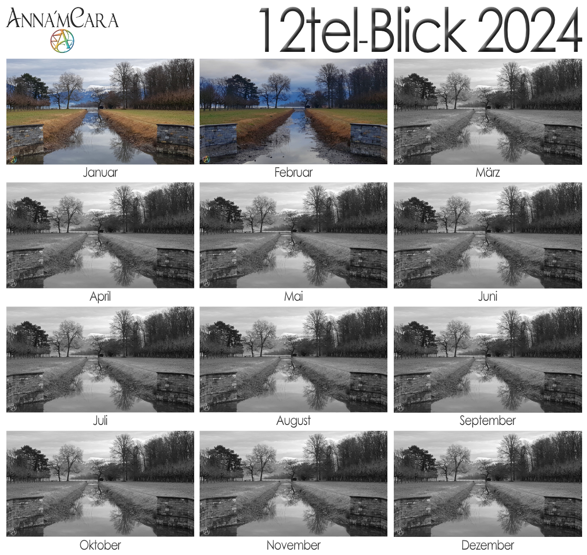 Anna'mCara-Blog - 12tel-Blick - Jahresüberblick - Seezufluss nah - Februar 2024