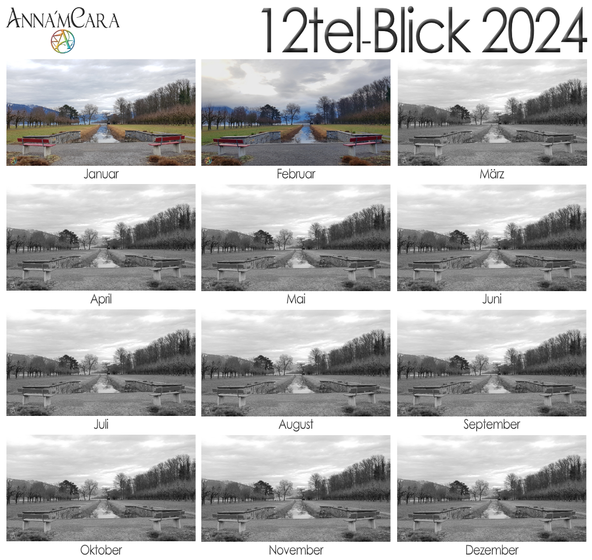 Anna'mCara-Blog - 12tel-Blick - Jahresüberblick - Seezufluss weit - Februar 2024