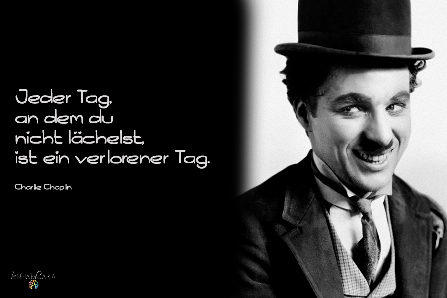 AnnamCara - Blog - Kuriose Tage - Charlie Chaplin Geburtstag - Lächeln