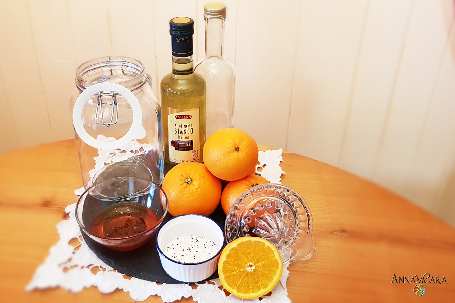 Anna'mCara - Blog - Rezepte - Orangen-Honig-Essig - Zutaten